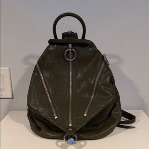 Rebecca Minkoff Julian Backpack Stylish Olive Green Backpack